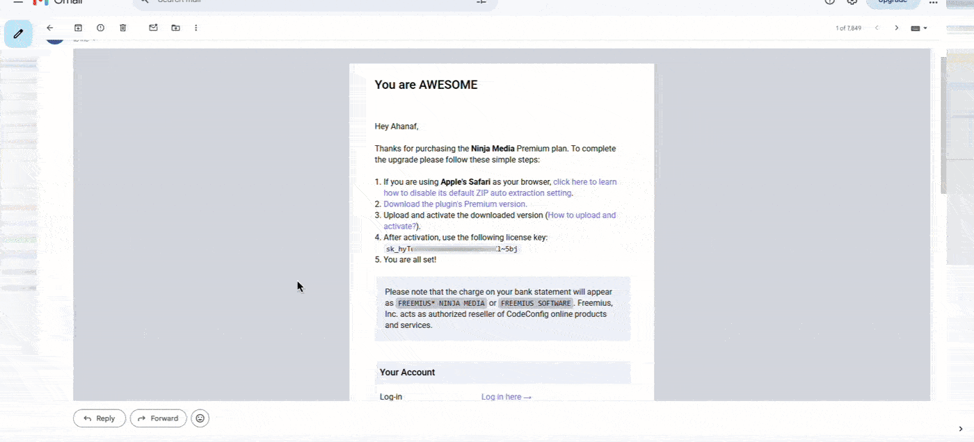 Purchese the ninja media plugin