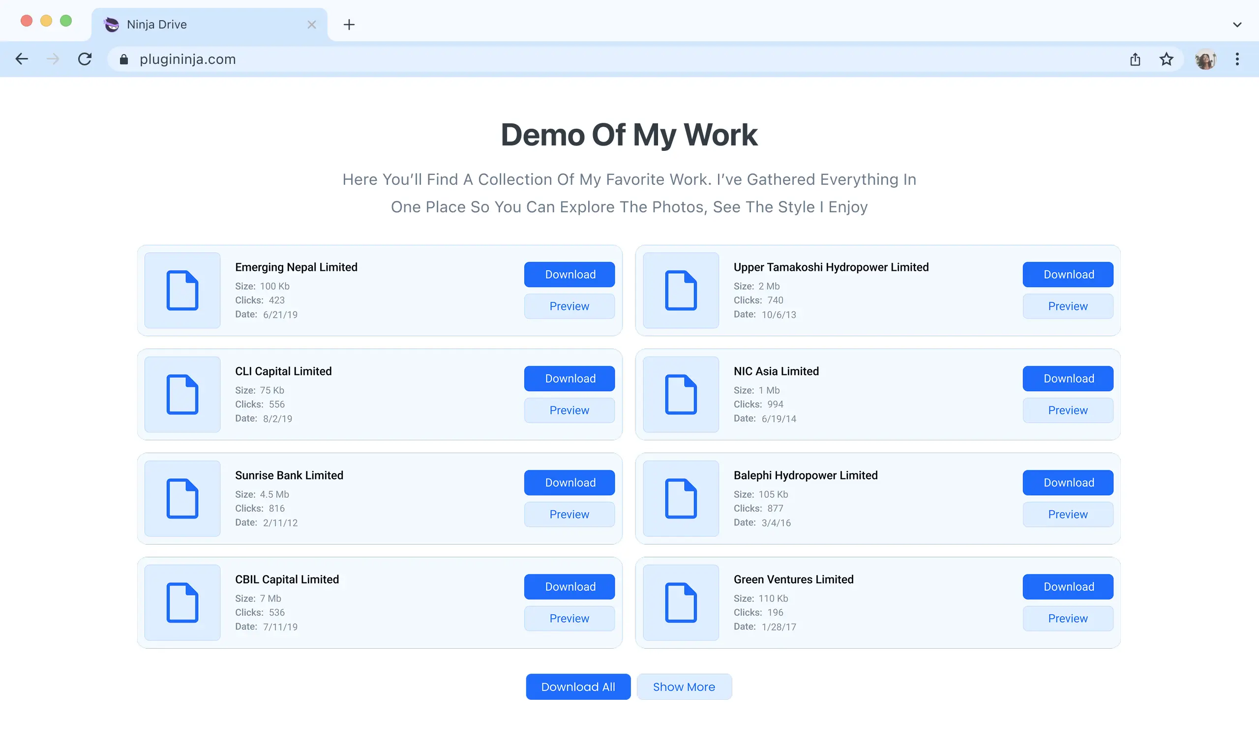 Advanced File List Of Ninja Drive - All In One Integration For Google Drive