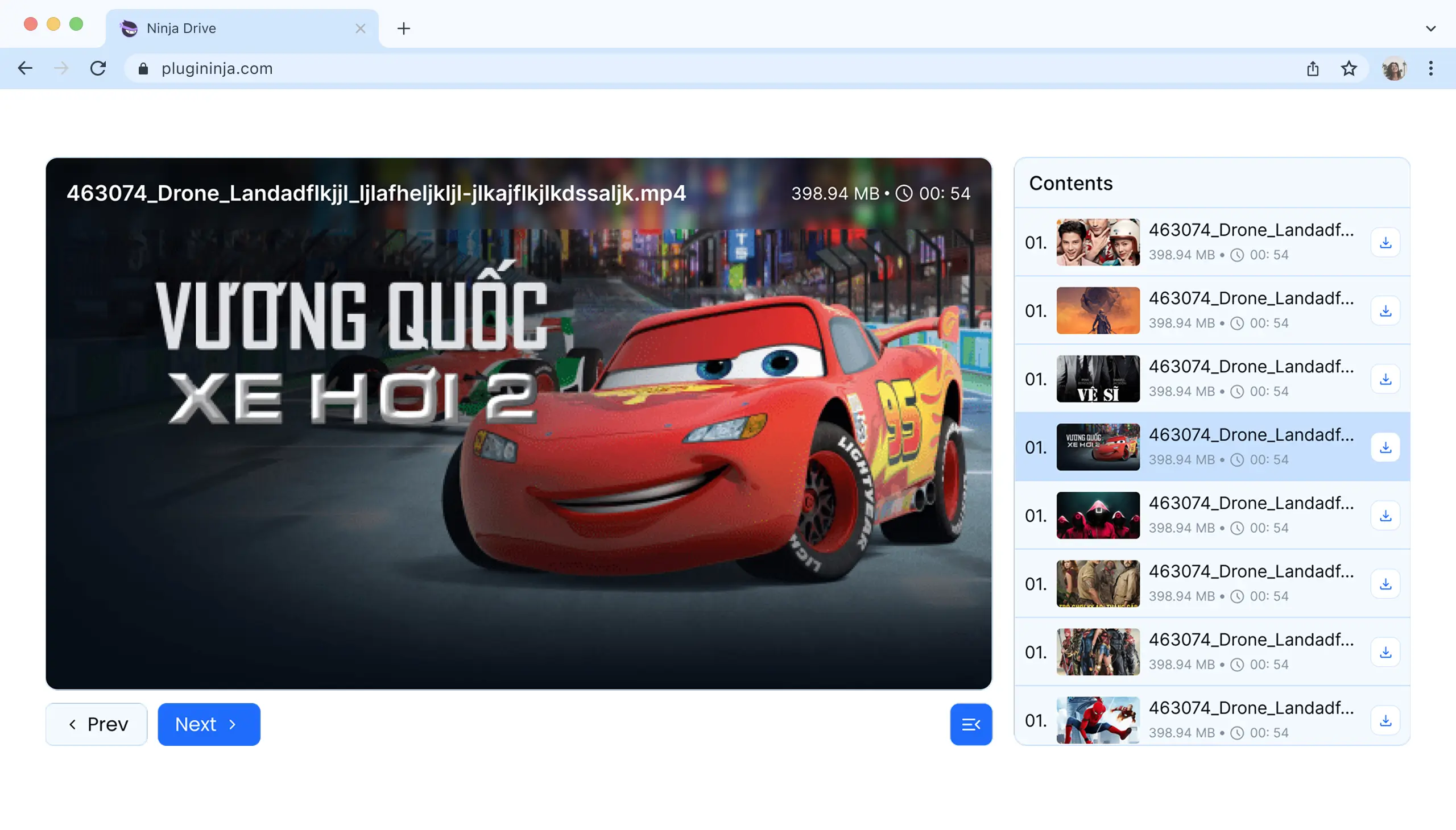 Awesome Media Player Of Ninja Drive - All In One Integration For Google Drive