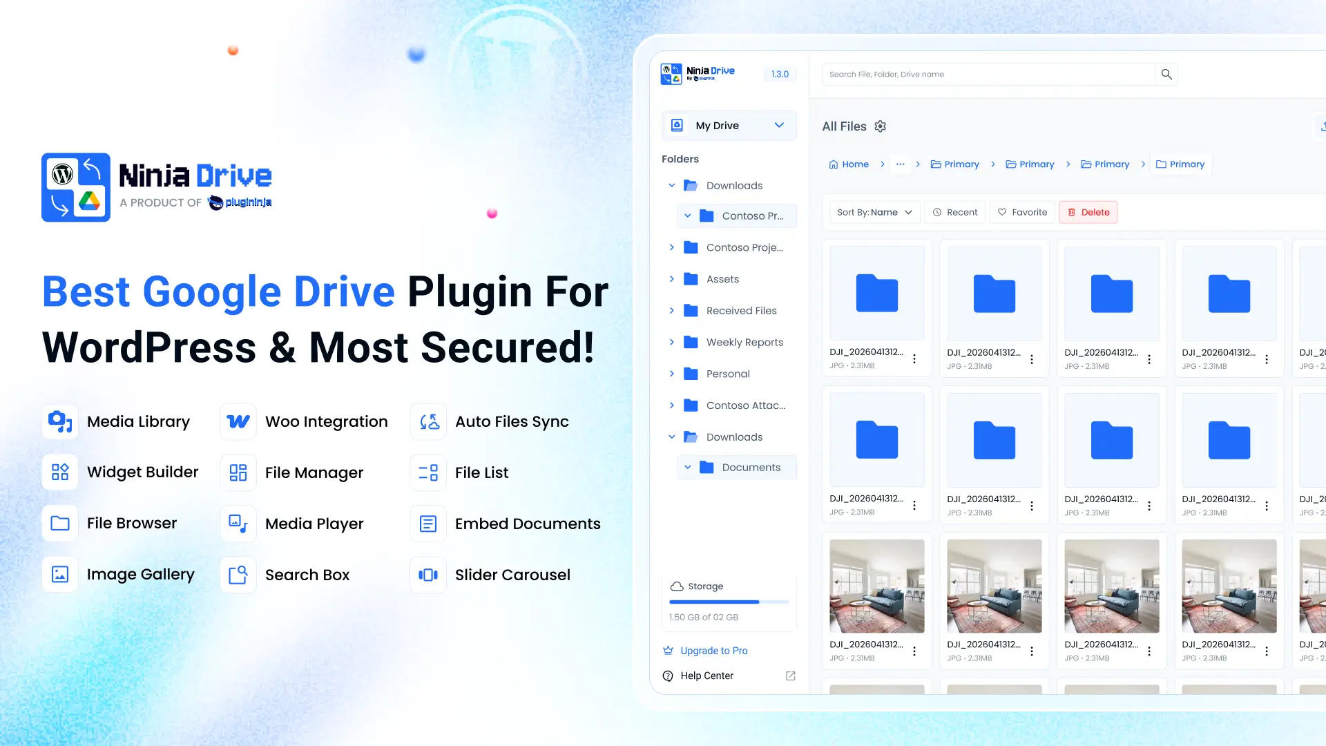Introducing Ninja Drive for Google Drive – All-in-One Google Drive Plugin for WordPress