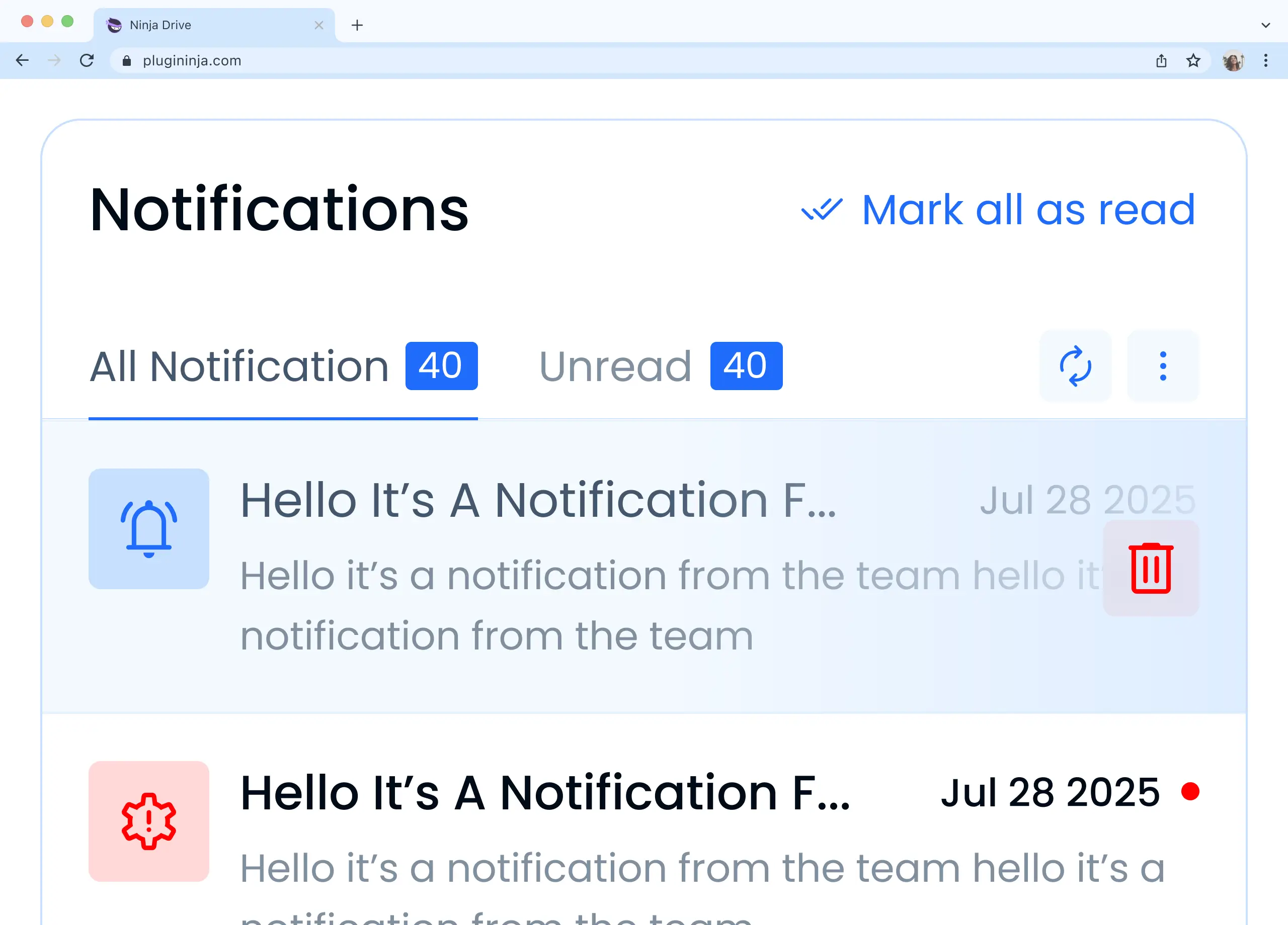 Smart Notifications Of Ninja Drive - All In One Integration For Google Drive