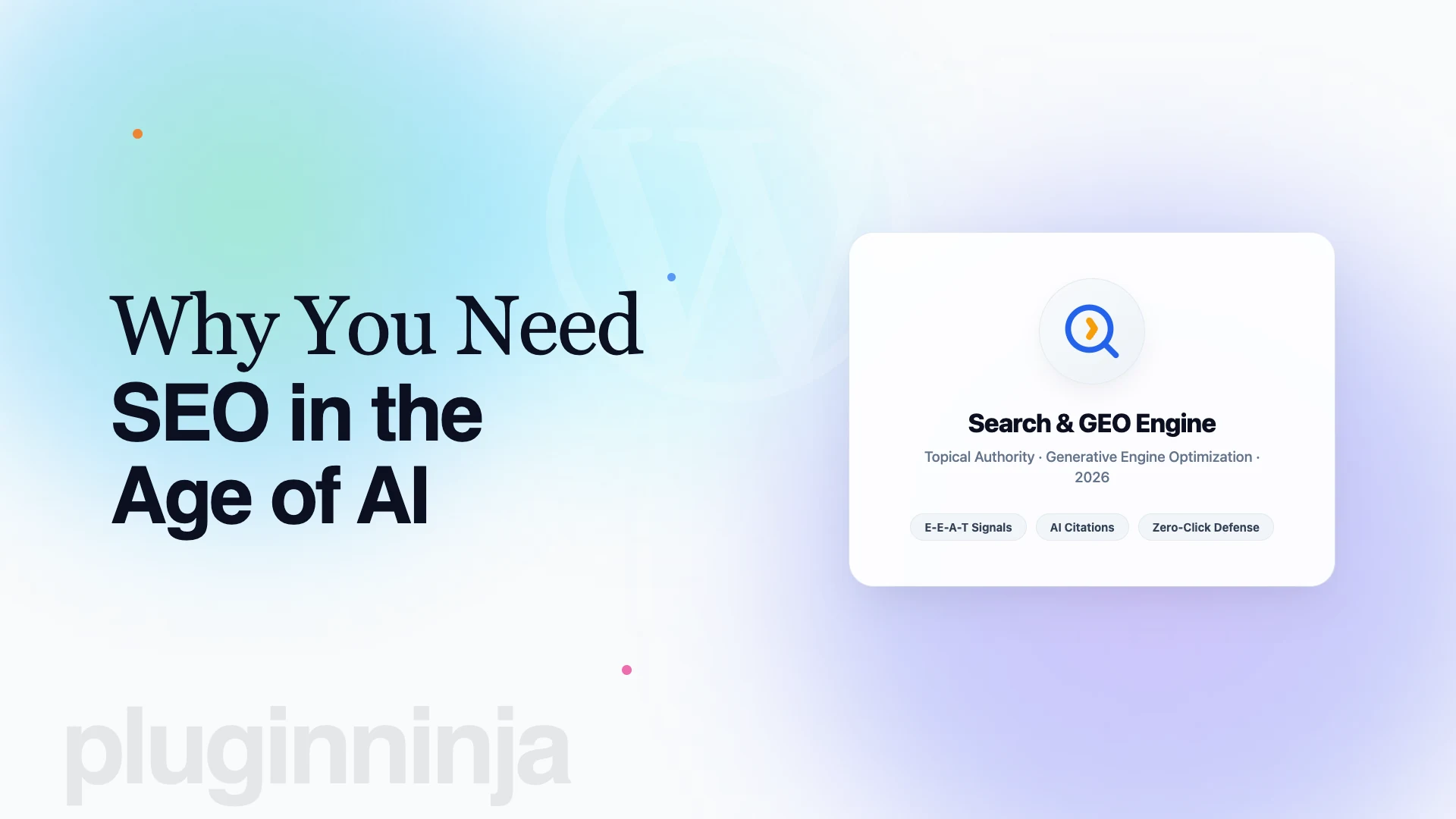 SEO in the age of AI guide featuring generative search and topical authority engine